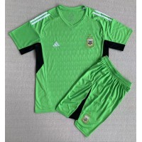 Argentina Målmand Hjemme Trøje Børn VM 2022 Kortærmet (+ Korte bukser)